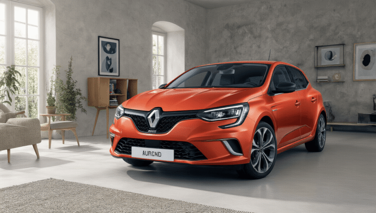 Afbeelding van een Renault Megane autosleutel met informatie over vervangingskosten en programmeringsdiensten, niet gerelateerd aan woningdecoratie.